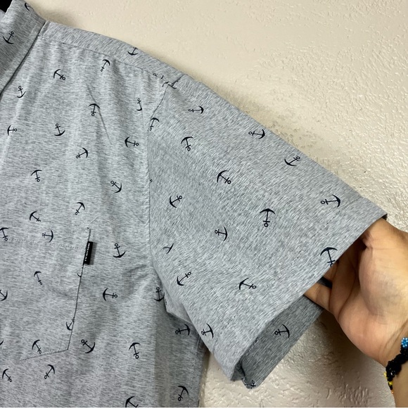 5 for $30 Molokai Surf Co Shirt Mens XXL Gray Shortsleeve Button Up Casual - Picture 6 of 13